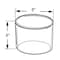 Azar Displays 8"W x 8"H Clear Acrylic Cylinder 556808 - alternate 2